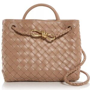 New Bottega Veneta Brown Small Andiamo Bag